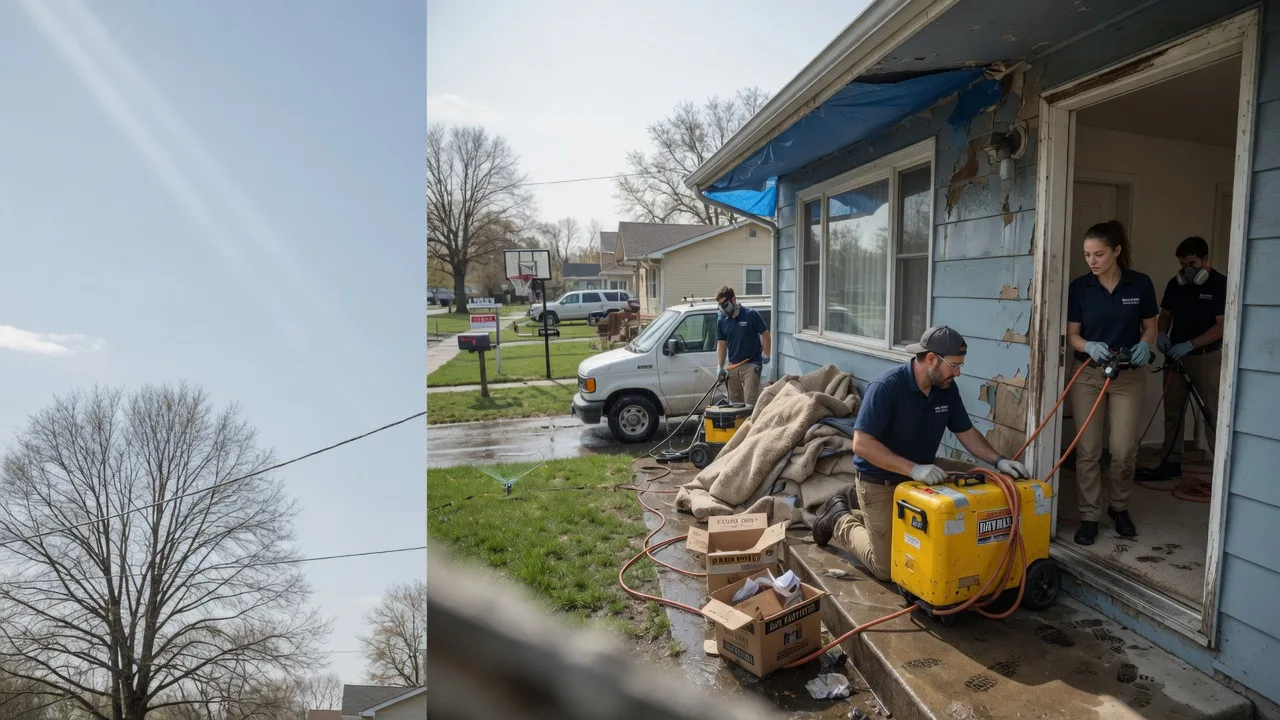 Basement Flood Cleanup in Mcloud, OK near me